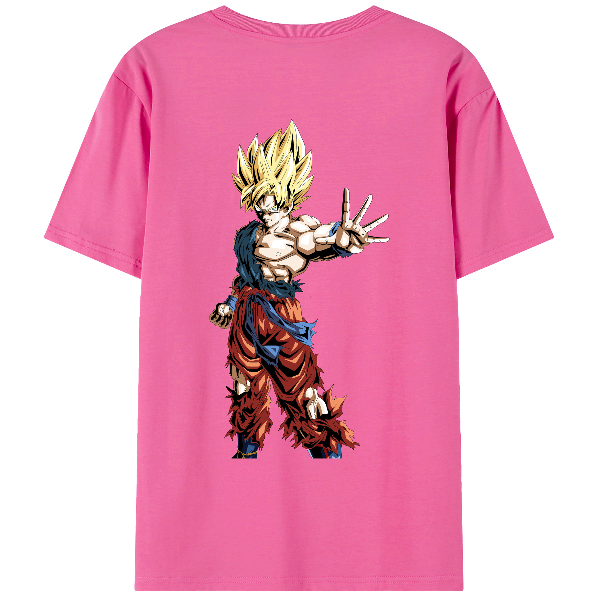 （画像用） ドラゴンボール 孫悟空（そん ごくう）Son Goku カカロット DRAGON BALL Kakarotto レディース半袖Tシャツ(バックプリント)